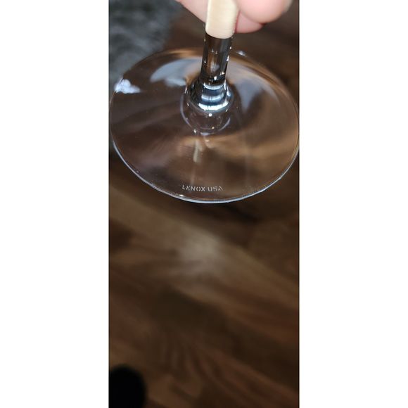 Lenox Crystal Firelight Platinum Water Goblets Set of 2 - Picture 3 of 13